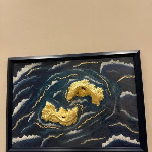 balık desenli duvar tablosu